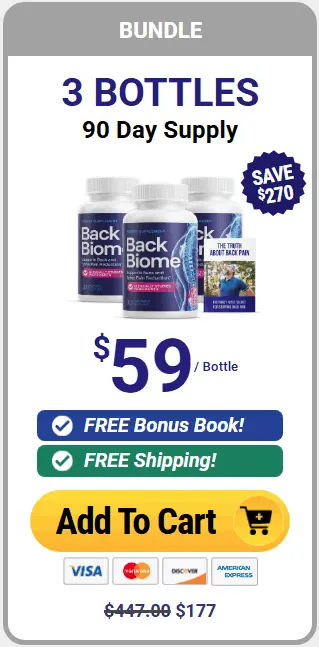 Buy BackBiome 3 bottles — popular choice